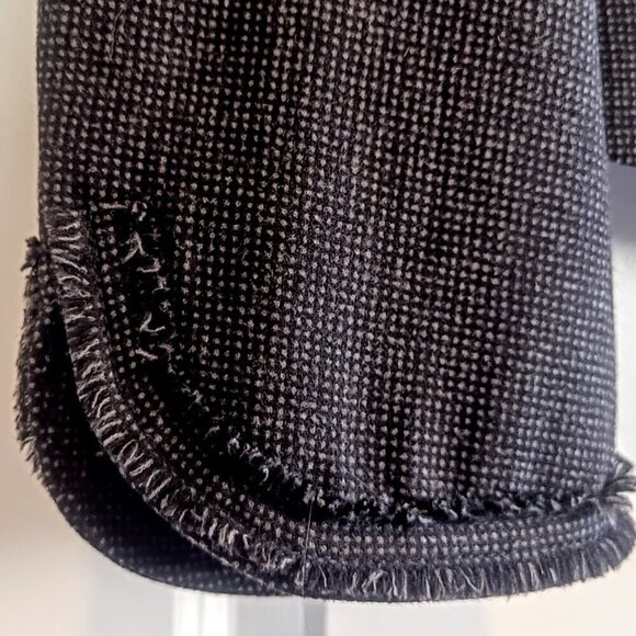 Rebecca Taylor Tinsley Dot Black Grey Silk Wool Jacket - Picture 4 of 10